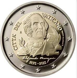 Vatikan 2 € 2023 "Alessandro Manzoni" Pol. Platte