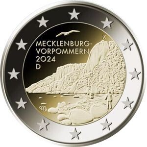 Deutschland 2 € 2024 "Mecklenburg-Vorpommern" alle 5 Prägest. Blister PP
