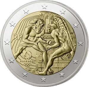 Frankreich 2 € 2024 "Herkules (Oly 4)" 1 Münze Pol. Platte