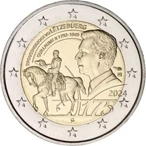 Luxemburg 2 € 2024 "175. Todestag Guillaume II."