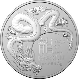 Australien "Jahr des Drachen" 1 Unze 2024 - Royal Mint