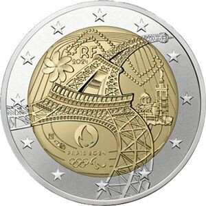 Frankreich 2 € 2024 Frankreich 2 € 2024 "OLY Eiffelturm"