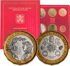 Vatikan 2024 €-KMS mit 5 € Petrarca Vatikan 2024 €-KMS mit 5 € Petrarca