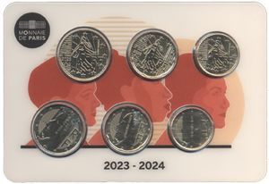 Frankreich 10+20+50 Cent 2024 Frankreich 10+20+50 Cent 2024 "neue €-Münzen"