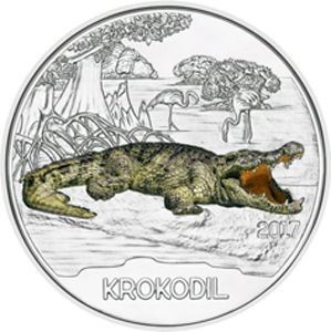 Österreich 3 € Tiertaler (3) 2017 Krokodil Österreich 3 € Tiertaler (3) 2017 Krokodil