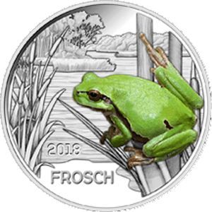 Österreich 3 € Tiertaler (9) 2018 Frosch Österreich 3 € Tiertaler (9) 2018 Frosch