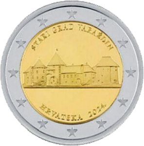Kroatien 2 € 2024 Kroatien 2 € 2024 "Stadt Varazdin" Pol. Platte