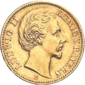 Bayern J 197 - 20 Mk. Ludwig II. (1874/78) ss Bayern J 197 - 20 Mk. Ludwig II. (1874/78) ss