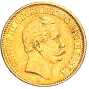 Hessen J 217 - 20 Mk. Ludwig III. (1874) ss Hessen J 217 - 20 Mk. Ludwig III. (1874) ss
