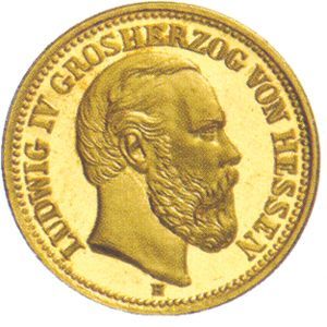 Hessen J 218 - 5 Mk. Ludwig IV. (1877) ss Hessen J 218 - 5 Mk. Ludwig IV. (1877) ss