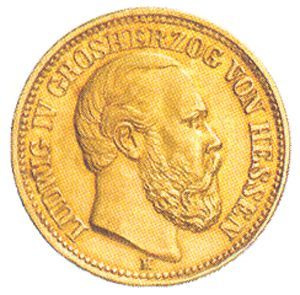 Hessen J 219 - 10 Mk. Ludwig IV. (1878/88) ss Hessen J 219 - 10 Mk. Ludwig IV. (1878/88) ss