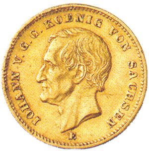 Sachsen J 258 - 20 Mk. Johann (1872) ss Sachsen J 258 - 20 Mk. Johann (1872) ss