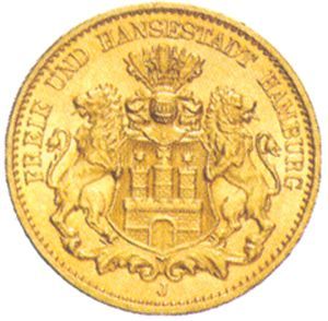 Hamburg J 211 - 10 Mk. Wappen (1890/13) ss Hamburg J 211 - 10 Mk. Wappen (1890/13) ss