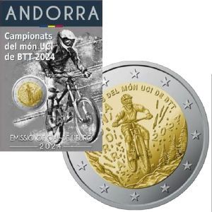 Andorra 2 € 2024 Andorra 2 € 2024 "Mountainbike-WM"