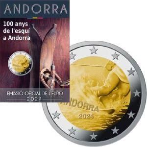 Andorra 2 € 2024 "Skisport"