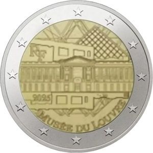 Frankreich 2 € 2025 "Louvre" Reverse Proof