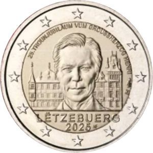 2025 Luxemburg 2 € 2025 Luxemburg 2 € "Thronbest. Henri" - März