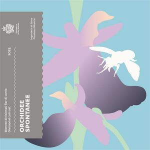 San Marino 2025 €-KMS mit 5 € Orchideen San Marino 2025 €-KMS mit 5 € Orchideen