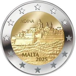 2025 Malta 2 € "Zitadelle Mdina" - Mai