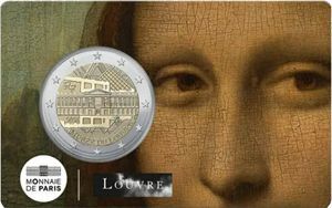 Frankreich 2 € 2025 Frankreich 2 € 2025 "Louvre" in Coincard Mona Lisa