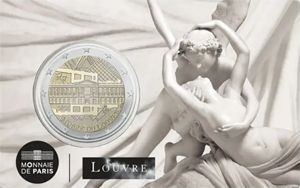 Frankreich 2 € 2025 Frankreich 2 € 2025 "Louvre" in Coincard Amor und Psyche