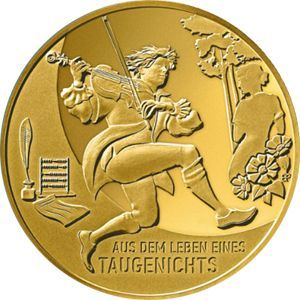 BRD 100 € Gold 2025 BRD 100 € Gold 2025 "Taugenichts" - Oktober
