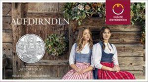 Österreich 10 € 2025 Österreich 10 € 2025 "Aufdirndl-Leinen" Silber Blister