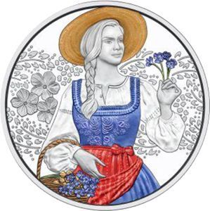 Österreich 10 € 2025 Österreich 10 € 2025 "Aufdirndl-Leinen" Silber PP