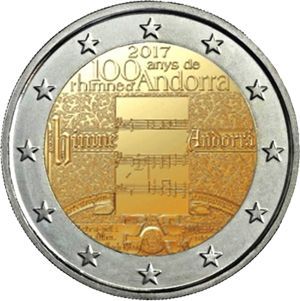 Andorra 2 € 2017 Nationalhymne Andorra 2 € 2017 Nationalhymne