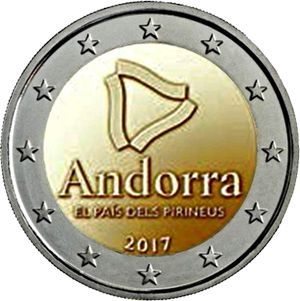 Andorra 2 € 2017 Pyrenäen