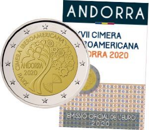 Andorra 2 € 2020 Iberoamerika Coincard Andorra 2 € 2020 Iberoamerika Coincard