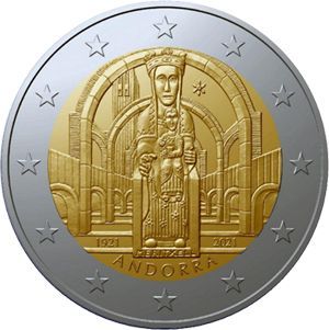 Andorra 2 € 2021 Meritxell Coincard Andorra 2 € 2021 Meritxell Coincard