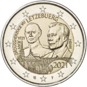 Luxemburg 2 € 2021 100. Geburtstag Jean
