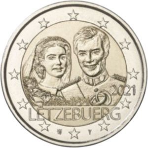 Luxemburg 2 € 2021 40. Hochzeitstag Henry