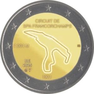 2025 Belgien 2 € "Spa-Francochamps", Coincard Var. Niederlande - Anfang Juli