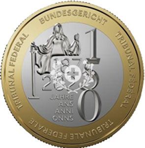 Schweiz 10 sfr. 2025 "Bundesgerichtshof" CuNi PP.