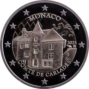 2025 Monako 2 € "Alte Häuser von Monako - Carladés"