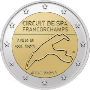 2025 Belgien 2 € "Spa-Francochamps", Coincard Var. Niederlande - Juli