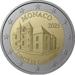 2025 Monako 2 € "Alte Häuser von Monako - Carladés"