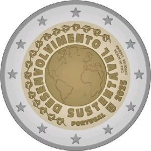 Portugal 2 € 2025  Portugal 2 € 2025 "Nachhaltige Entwicklung"