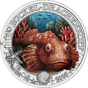 Österreich 3 € Meereswelten (12) 2025 Buckel-Drachenkopf