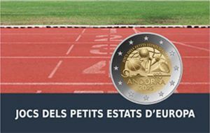2025 Andorra 2 € "Kleinstaaten-Spiele" Pol. Platte - Ende November