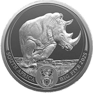 Südafrika "Big5 - Nashorn" 1 Unze 2025