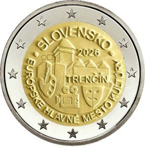Slowakei 2 € 2026  Slowakei 2 € 2026 "Kulturhauptstadt Trencin" - Januar
