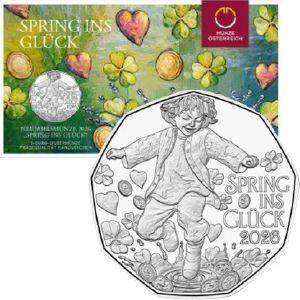 Österreich 5 € 2026 "Neujahr - Spring ins Glück" Silber