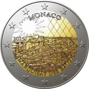 2025 Monako 2 € "Das alte Lehen der Familie Grimaldi: Baux“.