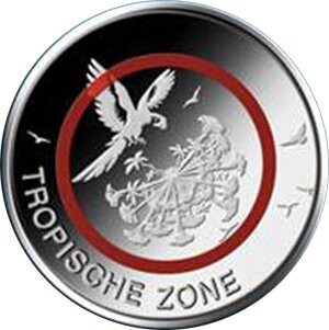 BRD 5 € Tropische Zone 2017 - 1 Münze Pol. Platte, Prägestätte F