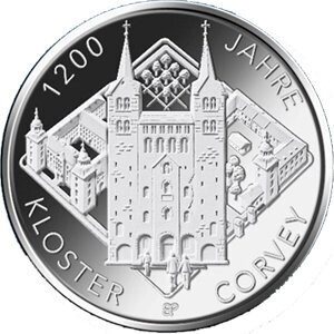BRD 20 € 2022 Kloster Corvey Pol. Platte BRD 20 € 2022 Kloster Corvey Pol. Platte