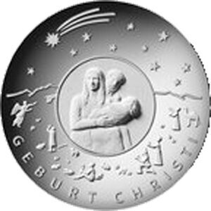 BRD 25 € 2021 "Weihnachten Geburt Christi"  Pol. Platte