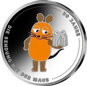 BRD 20 € 2021 "Sendung mit der Maus" Pol. Platte